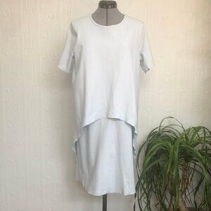 Vintage COS T-shirt dress, soft blue, size Large